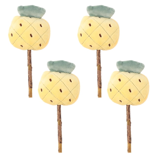 4 piezas de juguete de hierba gatera, juguete masticable para gatos, palo masticable, juguete de dentición de felpa suave con forma linda