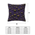 thumbnail image 2 of Throw Pillow Covers, Black Owls Bats Soft Square Pillow Cases with Invisible Zipper for Couch Bed Sofa, Farmhouse Fall Home Decor 16"x16", 2 of 7