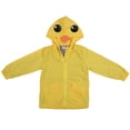 thumbnail image 2 of Lindo Pato de Dibujos Animados Abrigo Impermeable Con Capucha y Cremallera, Ropa Exterior Transpirable Y Agradable Para La Piel Para Bebés, Niños, Niñas, Otoño Verano, 2 of 7