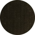 thumbnail image 1 of Ahgly Company Indoor Round Abstract Brown Contemporary Area Rugs, 3' Round, 1 of 4