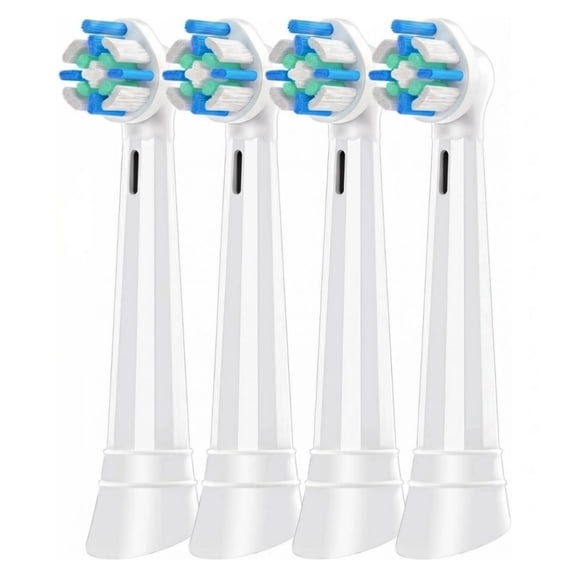 Brush Heads Toothbrush Replacement Heads for Oral-B iO Series Electric Toothbrush, for Oral B iO 10 9 8 7 6 5 4 3 Series, Soft Bristles, White 4PC