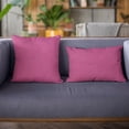 thumbnail image 2 of Plutus Pink Solid Shiny Velvet Luxury Throw Pillow - Double sided 16" x 16", 2 of 5