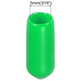 thumbnail image 2 of Uxcell 200Pcs 2mm Rubber End Caps Cover Vinyl Screw Thread Protector Round Wire Shelf Caps Green, Green 5mm 100, 2 of 4