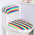 thumbnail image 6 of Usloyux Under $5 Rainbow Print Toilet Tank Lid Cover,Stretch Toilet Lid Cover and Tank Cover,Stretchable Toilet Lid Seat Cover with Elastic Edge,Toilet Bathroom Accessories, 6 of 6