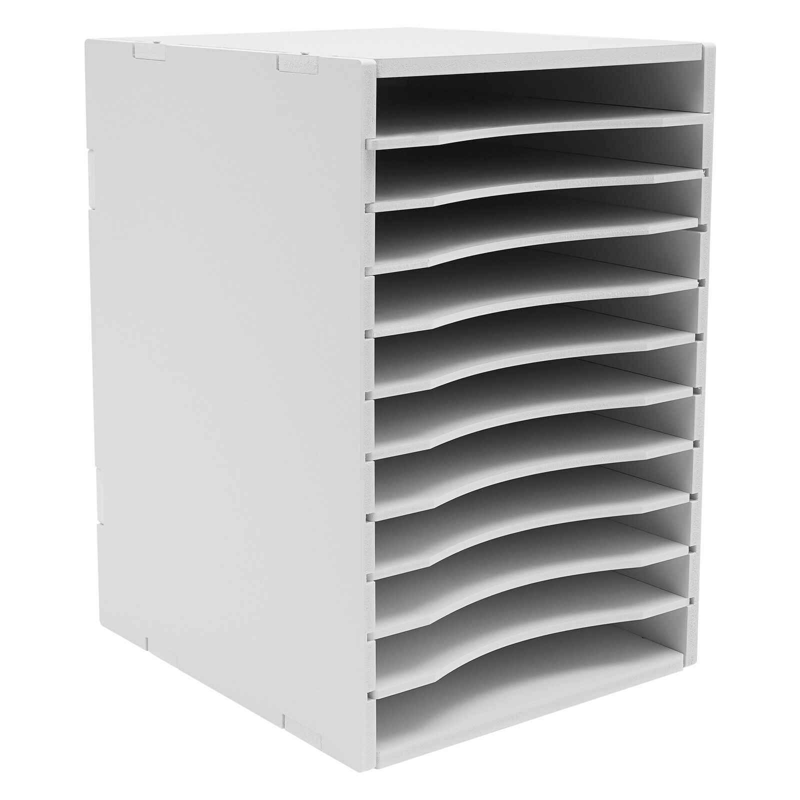 11Tier Desk Paper Manager Office Organizer Rack Space-saving Large Capacity Tabletop File Storage Cabinet