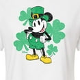 thumbnail image 3 of Disney - Leprechaun Mickey  - Juniors Cropped Cotton Blend T-Shirt, 3 of 5