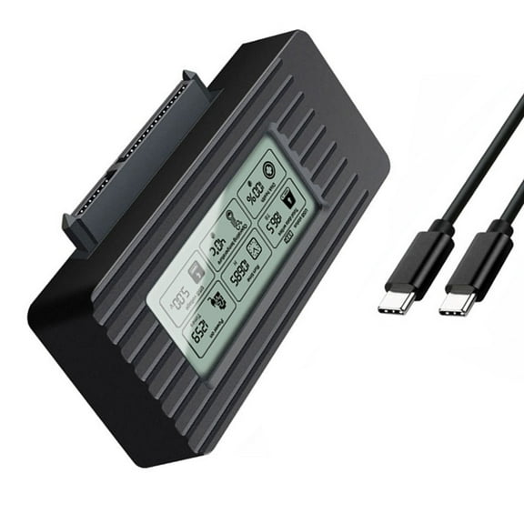 WINDLAND USB3.1 Hard Drive Enclosure with LED Light for 2.5/3.5Inch HDDs Caddy Case 6Gbps