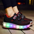thumbnail image 5 of YAZI Kids Roller Shoes Boy Girl Sneakers with Wheels Become Sport Sneaker with Led for Christmas Birthday Children Show Gift, 5 of 12