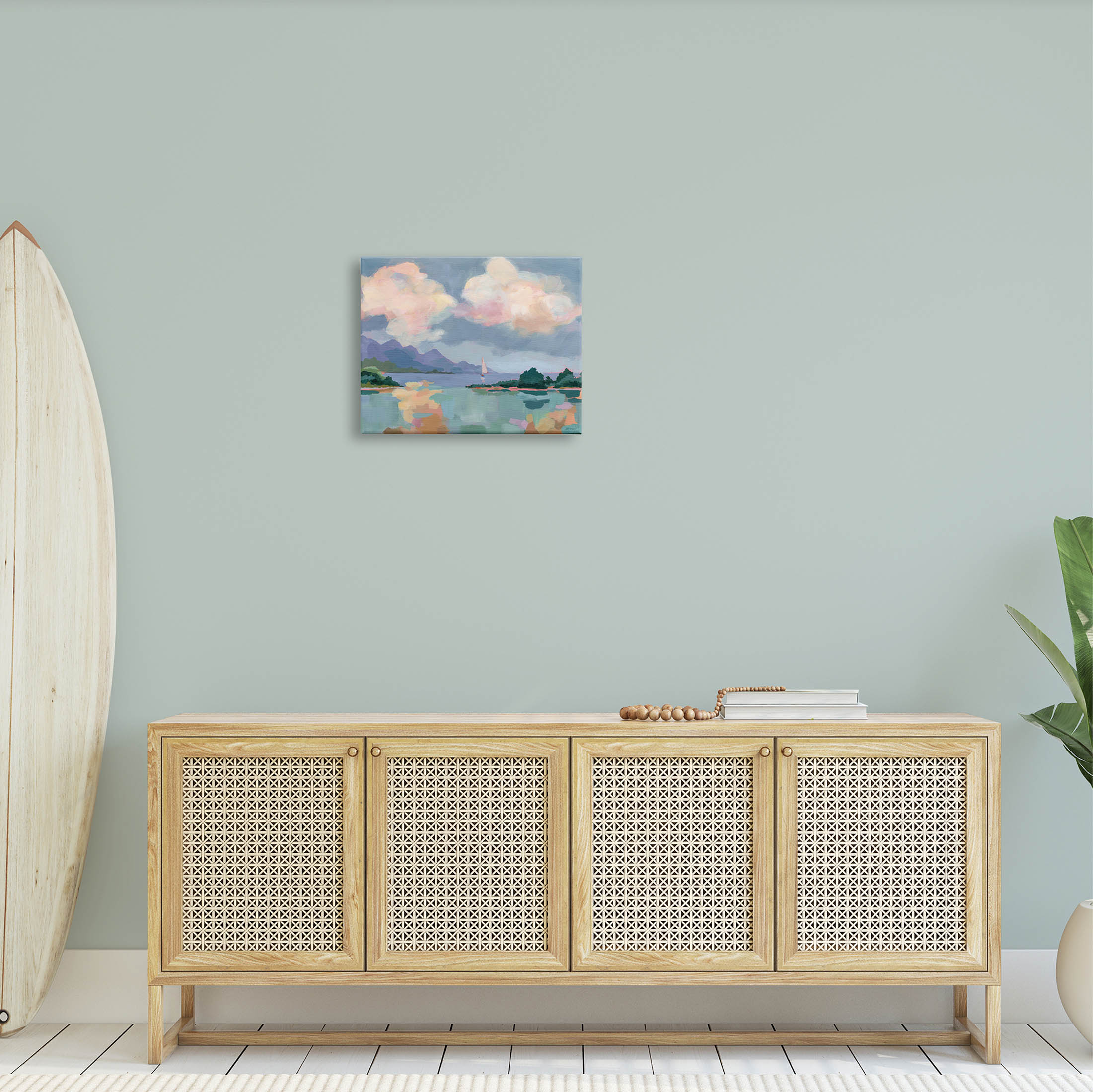 Stupell Industries Escape Peaceful Bay Landscape Painting Gallery Wrapped Canvas Print Wall Art, Design by Brinley Designs
