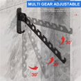 thumbnail image 3 of EIMELI Clothes Drying Rack Adjustable Angle Clothes Hanger Wall-mounted Coat Dryer Collapsible Clothing Organizer Large Loading-bearing Capacity Drying Rack for Laundry Balcony Bathroom, 3 of 10