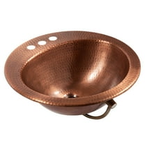 Sinkology Bell 19" Drop-In Bathroom Sink in Copper