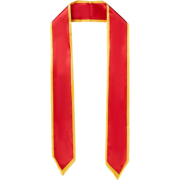 Satin Graduation Stole Graduation Sash Red 1500x111x1mm