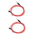 thumbnail image 4 of 2pcs 5.9ft Tattoo Clip Cords Interfaz RAC Profesional Cobre Silicona Tattoo Clip Cobre Core Clip Cable Cable Rotary Tattoo Machine Kit De Fuente De Alimentación(rojo), 4 of 5