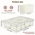 thumbnail image 3 of Snackle Box Container, 8 Compartment Divided Serving Tray with Lid and Handle, Portable Snack Tray and Serving Platter for Party, Picnic, Perfect for Fruit, Candy and Treats, 3 of 8