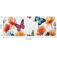 thumbnail image 7 of White Butterfly Flower Field Pattern Kitchen Rug Mat,Kitchen Runner Rugs Non Skid Washable,Decorative Kitchen Floor Mats for Kitchen,Sink,Laundry,17"x47.2", 7 of 7