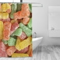 thumbnail image 2 of Shower Curtain for Bathroom Colorful Candy Shower Curtains Polyester Fabric Bathroom Decor Curtain with Hooks 72 X72 Inches, 2 of 5