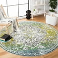 thumbnail image 2 of SAFAVIEH Skyler Jayce Oriental Area Rug, Green/Ivory, 6'7" x 6'7" Round, 2 of 8