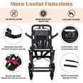 thumbnail image 4 of 2026 New 13lbs Ultra Lightweight Folding Transport Wheelchair for Adults – Premium Aluminum Alloy Frame, Portable Travel Wheelchair with Storage Bag, 286 lb Capacity for Seniors, 4 of 8