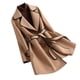 thumbnail image 4 of Abrigo y chaquetas informales sin capucha de manga larga a la moda para mujer, nuevo abrigo de invierno cálido y largo cortavientos tipo parka para mujer, 4 of 4
