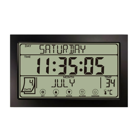 CozyQx Digital Clock Wireless indoor/Outdoor Temperature atomic Clock Battery Powered with High Accuracy Sensor