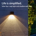 thumbnail image 3 of Advancent Lámpara de pared Energía solar Paisaje Iluminación ambiental Patio Jardín Focos Exterior Patio Linterna Pilar Calle Césped Iluminación y accesorios Advancent HA072888-01, 3 of 6