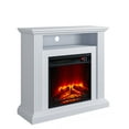 thumbnail image 3 of FESTIVO Cozy 32" Freestanding Electric Fireplace - Grayish-white, 3 of 7