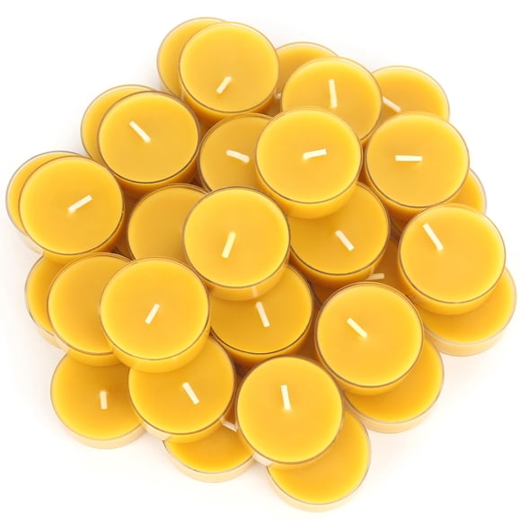 Velas de cera de abeja Capaniel, 36 paquetes, 4 horas de combustión