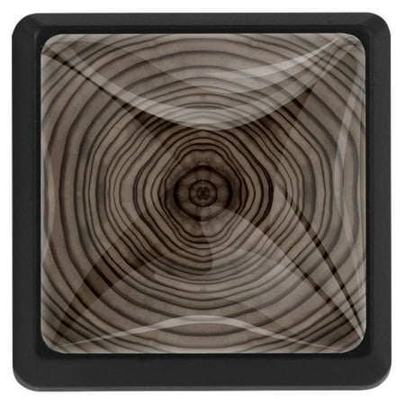 

Ownta Square with Screws 3 Pcs for Cupboard Dressing Table Bookcase Drawer Pull Handle Cabinet Door Knobs Tree Ring Brown