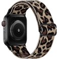 thumbnail image 1 of Leopard Apple Watch 38mm 40mm 41mm Elastic Strap Compatible with Wristband, Adjustable Soft Nylon Band for iWatch Series 9 8 7 6 5 4 3 2 1 SE Ultra fo, 1 of 4
