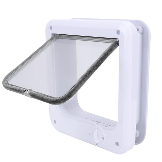 Puerta Para Mascotas Para Pared, Puerta Multifuncional Pequeña Para Gatos Y Perros Con Rotación Diseño Innovador De Control En 4 Direcciones, Túnel Ancho Y Elegante