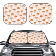 thumbnail image 2 of Bingfone Mushrooms Windshield Sun Shade 2-Piece Foldable Car Front Window Sunshade for Most Sedans SUV Truck - Medium, 2 of 7
