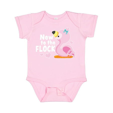 

Inktastic New to the Flock Cute Baby Flamingo Gift Baby Boy or Baby Girl Bodysuit
