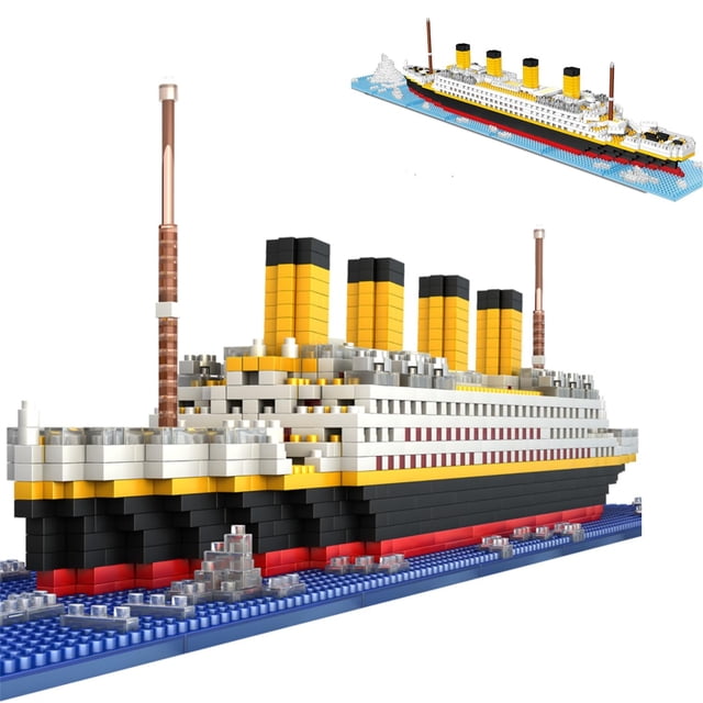 Set de bloques de construcción Jqmeg Titanic Micro Mini 1860 piezas 3D