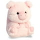 thumbnail image 3 of Aurora® Round Rolly Pet™ Prankster Pig™ Stuffed Animal - Adorable Companions - On-The-Go Fun - Pink 5 Inches, 3 of 5