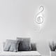 thumbnail image 1 of Lámpara LED moderna de pared con notas musicales luz nocturna en Ehuebsd  espiral AC85240V 20W pasillos sala de estar dormitorio restaurante decoración de iluminación, 1 of 9