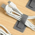 thumbnail image 4 of 10pcs Cable Management Kit Velcro Self-adhesive Zip Ties, Adhesion: Adhesive Cable Support Reusable And Adjustable Tape Cable Clips, 4 of 6