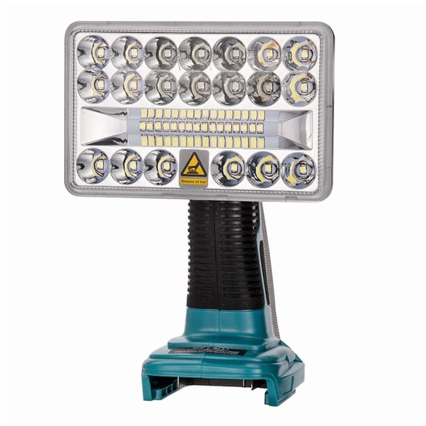 Foco de Exterior de 5 inch LED Flashlight para Ma*kita BL1430 BL1830 14.4V 18V Batería de Litio USB Iluminación Exterior con USB