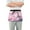 Airplane Fly above Pink Clouds, variant on Hot Air Balloons Floating in Sky Server Apron with 3 Pockets Waterproof Waitress Waist Short Apron for Man Woman 12 Inches