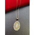 thumbnail image 3 of 10K Solid Real Yellow Gold Round Mother Mary Cz Pendant Charm with Box Chain 18", 3 of 3