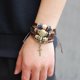 thumbnail image 2 of Pulseras de cuero multicapa para hombre y mujer, 2 of 2