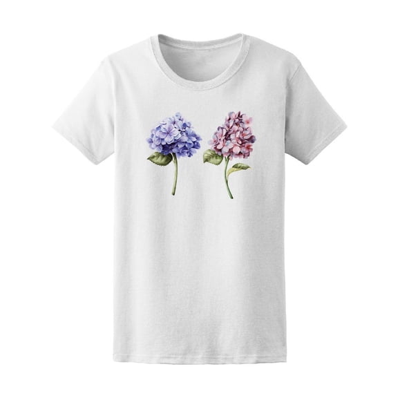 Colorful Hydrangea Flowers Tee Women's -Image by Shutterstock