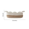 thumbnail image 3 of RRJ Elliptical Bathroom Storage Basket, Cotton Rope Weaving Toilet Tank Top Organizer, Decorative Polyester Storage Bin for Bathroom Counter Table Home Decor, 3 of 6