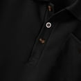 thumbnail image 5 of Chiccall Men's Quarter Button Pullover Casual Vintage Textured Long Sleeve Collared T Shirts with Pocket, 5 of 7