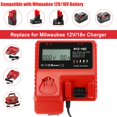 thumbnail image 4 of Cargador de batería YongerTool M18 18V 9.0Ah con LCD y USB, 110-240V, 4 of 7
