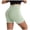 Green, variant on Mnuaqn Workout Gym Shorts Women, High Waisted Seamless Butt Lifting Scrunch Butt Sports Shorts (Grey, M)