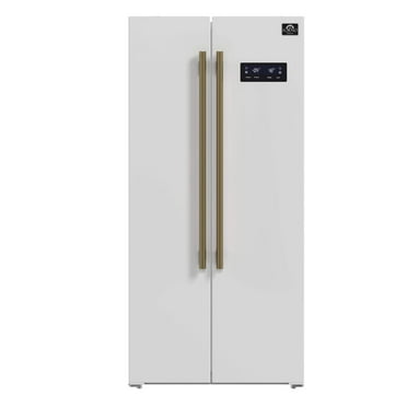 Forno Salerno Espresso 33-inch Side-by-Side 15.6 Cu.Ft. White Refrigerator