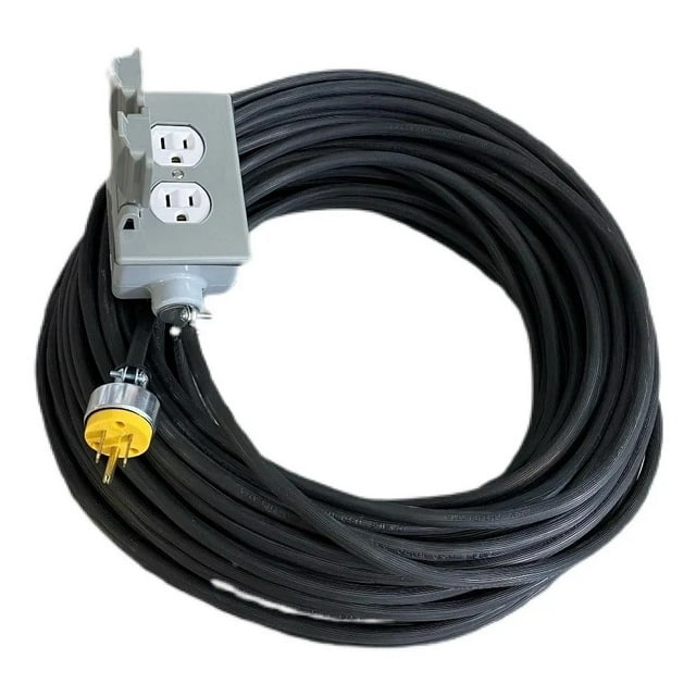 Extension Uso Rudo 20 Metros Calibre 12 Contacto Doble 3x12