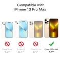thumbnail image 5 of JETech Matte Case for iPhone 13 Pro Max 6.7-Inch, Shockproof Military Grade Drop Protection, Frosted Translucent Back Phone Cover, Anti-Fingerprint (Frosted Clear), 5 of 6