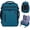 Blue Green-2, variant on 17" Small Travel Backpack, United Airlines Personal Item Bag 17x10x9 with 16 Pockets, Water Resistant Rucksacks Fit 15.6" Laptop, AirTag Pocket, Lightweight Casual Daypack, 25L, Black