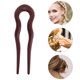 thumbnail image 3 of Ofertas Únicas 1 Pc Pin de Cabello Accesorios para el Cabello en forma de U 5.04"x1.38" Color Burdeos, 3 of 5